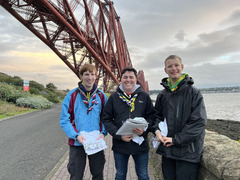 SSROB goes up the Forth Bridge